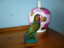Vintage Avon Occur Eau De Cologne 44ml Budgie Glass Bottle Collectible