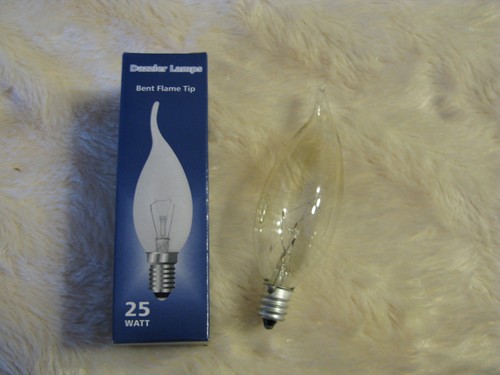E12 25w flame tip - 25w, bent