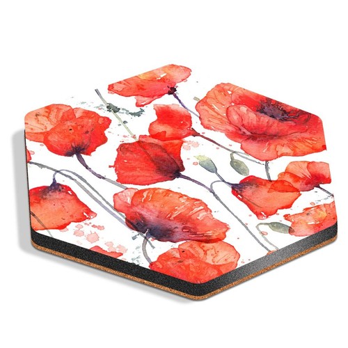 Hexagon mdf coaster - hexagon,