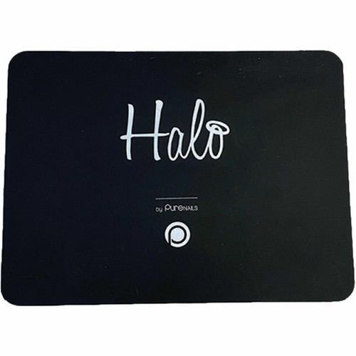 Halo desk mat black - black,