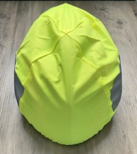 High Viz-Reflective-lime Green Waterproof - Slip Over CYCLE/BICYCLE HELMET COVER