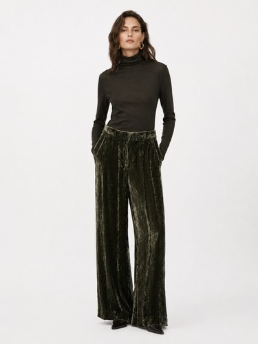 Cos velvet wide leg - silk, blend
