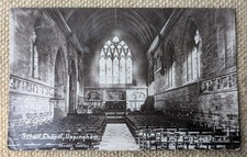Uppingham School Chapel Interior, Leicestershire, Valentine's Photo Postcard 