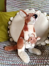 LOVELY ? Russ Yomiko Classics Plush Soft  Mommy Kangaroo And Baby Joey, 38 cm 