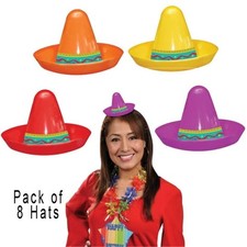 MINI MEXICAN SOMBRERO PACK - 8