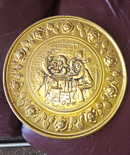 Art nouveau brass decorative - art,