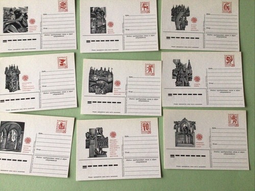 Russian postcards vintage - russian,
