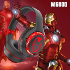 Wireless Kids Headphones Bluetooth Over Ear Headset Superhero Spiderman Ironman