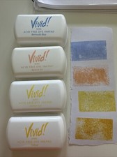 4 Vivid Mini Acid Free Dye Inkpad Craft Scrapbooking Stamp Pad
