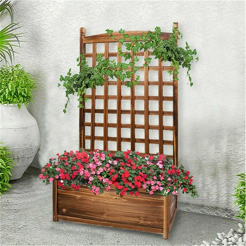 Wood raised garden - raised, bed