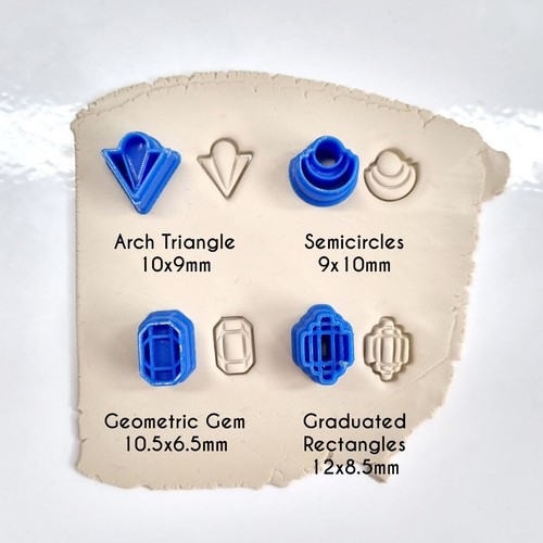 Art deco stud cutters polymer - art,