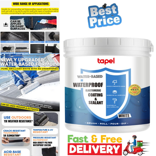 Liquid rubber roof coating - liquid, rv