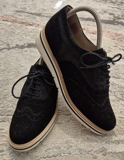 Dune Black Shimmery Brogues