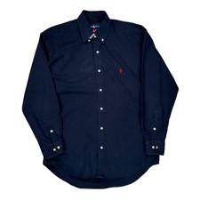 Blake Ralph Lauren Shirt - Medium Navy Cotton