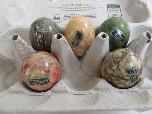 Five vintage marble alabaster - vintage,