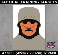 Fig 14 HUN HEAD A3 SIZE Air Rifle Pistol Gun BB Airsoft Crossbow Targets 12 Pack