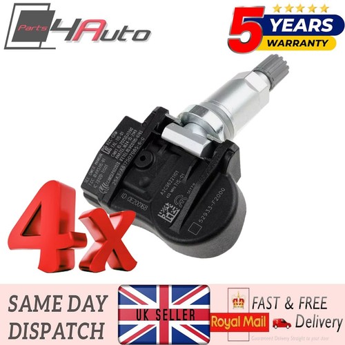 Tpms tyre pressure sensor - 4x,