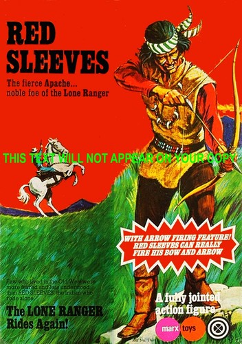 Lone ranger marx toys red - lone,