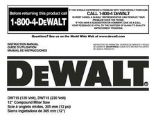 Dewalt 12" Miter Saw