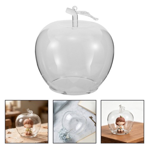 Clear glass dome - -, fruit