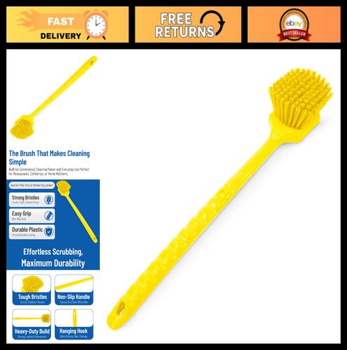 Large plastic scrub brush - scrub,