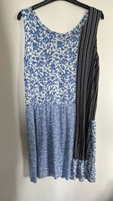 Ladies Blue Floral Sleeveless