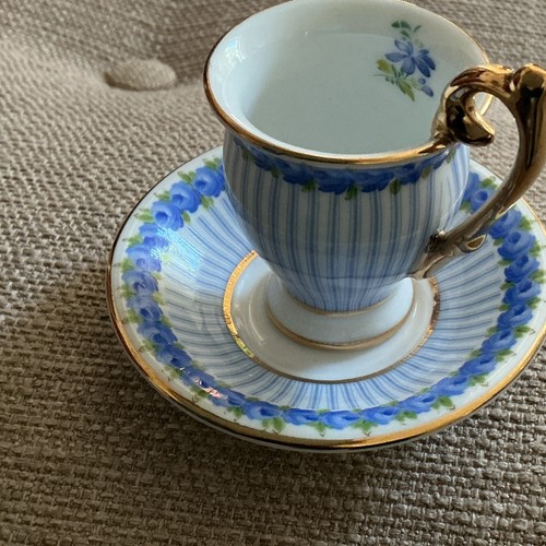 Orchids fine porcelain blue - orchids,