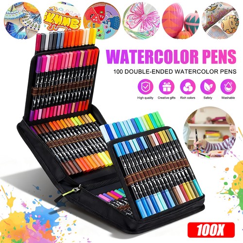 100 colours dual tip marker - 100,