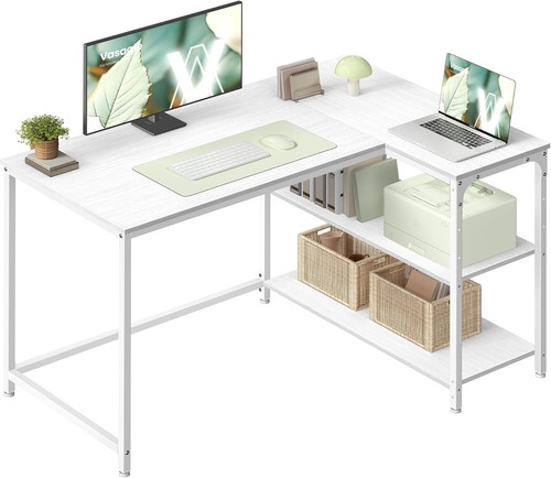 Vasagle shaped corner desk - vasagle,