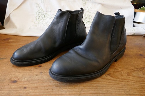 Vintage saxone black leather - saxone,