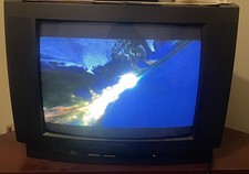 WORKING LARGE Vintage Box TV