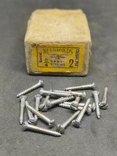 Nettlefolds slotted brass head