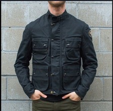 Mint: Motorbike - Bobber/Café Racer. Vanson Black Waxed DOVER TT  jacket Medium