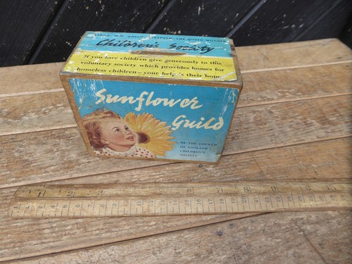 Vintage wooden charity - charity, box