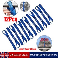 12x Motorcycle Motorbike Soft Loop Transport Tie Down Straps 2.5*30cm