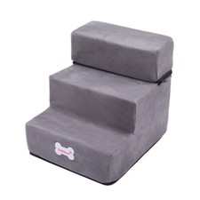 3 Tiers Puppy Bed Sofa Ramp Foam Stair Pet Dog Ladder Stair Ramp Washable Cover