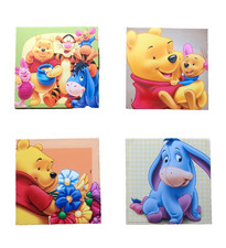 Must see*4x Disney Winnie the Pooh canvas pictures* perfect for kids bedrooms 