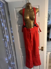 Vintage Skins Ski / Snow Thermal Trousers Red - Retired Rare Unisex Size M