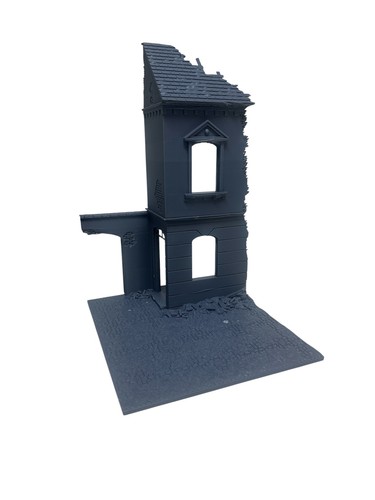 Printed ww2 ruined - printed, 1:35