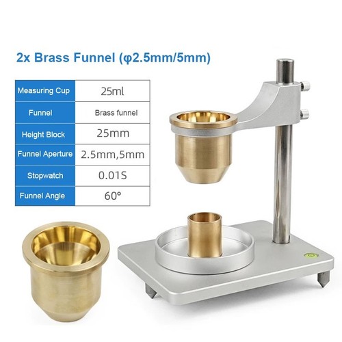 Hall flow meter - flow, powder