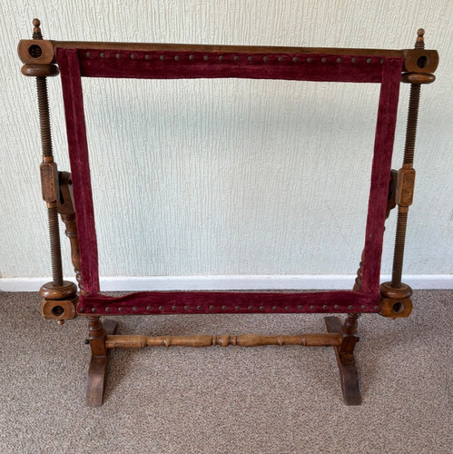 Antique tapestry frame - antique,