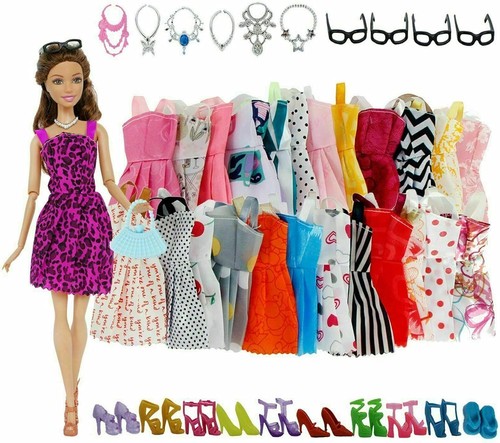 Doll clothes and - doll, accessories