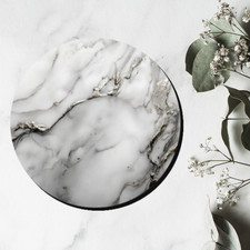 Coasters Marble Silver Drinks