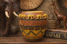 Safari Elephant Tribal Planter