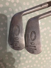 2x Antique Vintage golf clubs