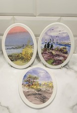 3 Swedish Rorstrand Oval Wall