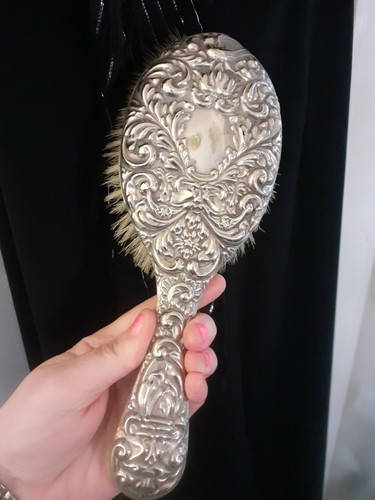 Antique ornate large silver