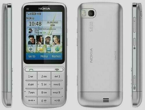 New nokia silver boxed - c3-01,