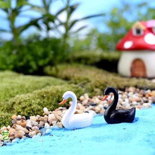 2pcs miniature swan fairy - miniature,