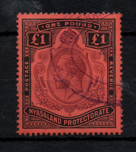 Nyasaland kgv 1913 purple - £1,